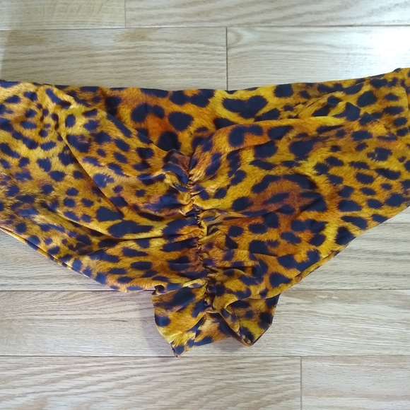 Fused Hawaii Bikini, Black and leopard, size Large - Picture 2 of 2